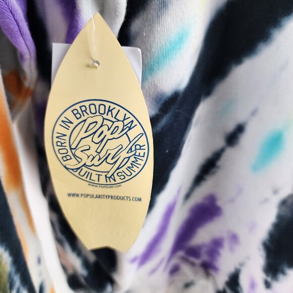 POP SURF Hoodie Mens XL Multi Wisconsin Dells Tie Dye Sweatshirt NWT - Picture 7 of 8